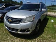 2015 CHEVROLET TRAVERSE LT Suv, 3.6L gas engine, A/T, leather interior, power windows, power locks,