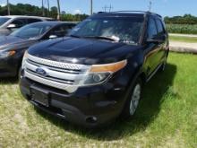 2012 FORD EXPLORER XLT Suv, 3.5L engine, A/T, power windows, power locks, cloth interior, sunroof, k
