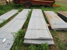 40pcs 10ft long Corrugated Steel 2ft Wide (M)