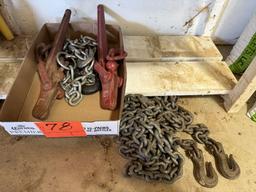 2 Chain Binders, 2 Chains & a Clevis