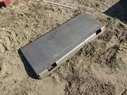 Solid Mounting Plate - New Skid Steer