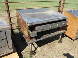 Electric Griddle Flat Top with Cart