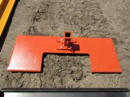 Skid Loader Receiver Hitch Plate