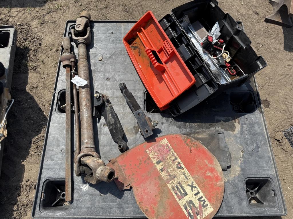 Pallet of PTO shafts and Misc