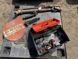 Pallet of PTO shafts and Misc