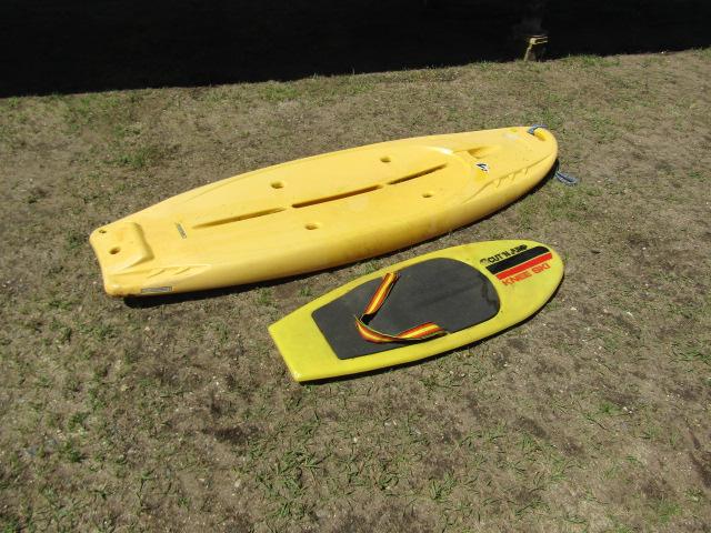 Yellow Pelican Water Board and Knee Ski Board