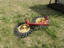 Pair of Round baler Hat Furrow Extensions