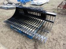 72 inch Utility Rock Bucket Skid Steer Attachment