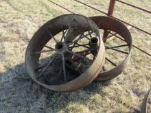 1 Set of Threshing Machine Steel Wheels