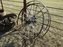 3 Large Steel Wheels