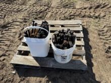 2 Buckets of 15 inch Leg Bolts