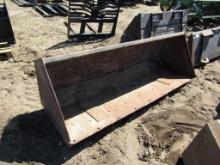 84 inch Dirt Bucket Skid Steer Attachment