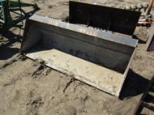 72 inch Dirt Bucket Skid Steer Attachment
