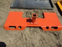 Skid Loader Receiver Hitch Plate