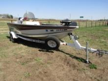 1998 Alumacraft Boat  w/ 1999 Shorelander