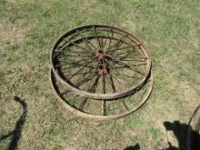 1 - Set of Dump Rake Wheels