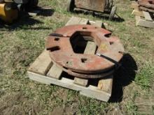 1 - Set of H or M Farmall Rear Wheel Weight