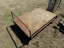 5 foot by 3 foot Steel Rolling Cart