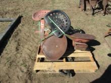 Pallet of Old Tractor Seats