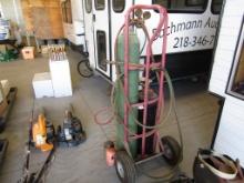 Acetalen Torch set with cart