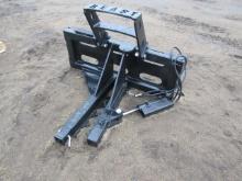 Unused Tree/Post Puller Skid Steer Attachment
