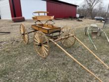 Restored 4 Wheel Horse Runabout Carriage