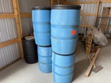 8 Plastic Barrels