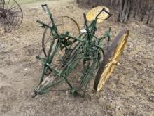 Horse Drawn Single Row Culitivator on Steel Wheels