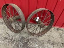 Pair of 30inch steel Wheels