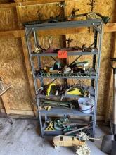 Metal Shelf with Garden items