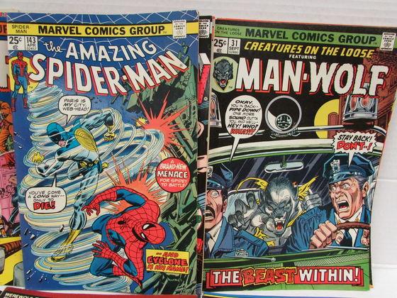 Huge Lot (69) Mixed Bronze Age Marvel Comics Spiderman, Avengers, Thor+