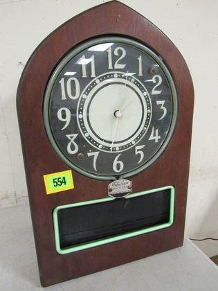 Antique Telechron Neon Ad-clock