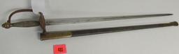 Authentic Civil War Model 1840 Nco Sword By Emerson Silver Co.