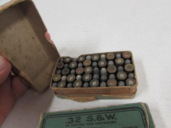 (2) Full Boxes Antique .32 Smith & Wesson Ammo (100 Rds) Winchester, Umc