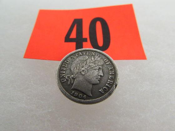 1904 Us Barber Dime