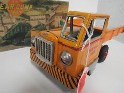 Outstanding Bandai Japan BC-312 Tin Friction Rear Dump Truck MIB