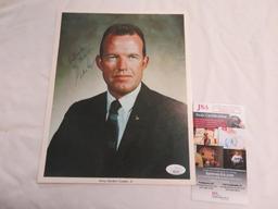 Gordon Cooper Signed Photo w/JSA COA