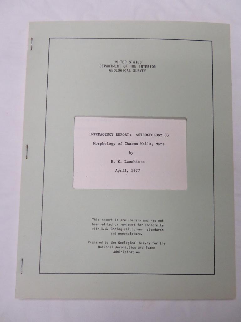 Group of (5) NASA Contractor Reports