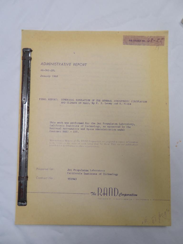 Group of (5) NASA Contractor Reports