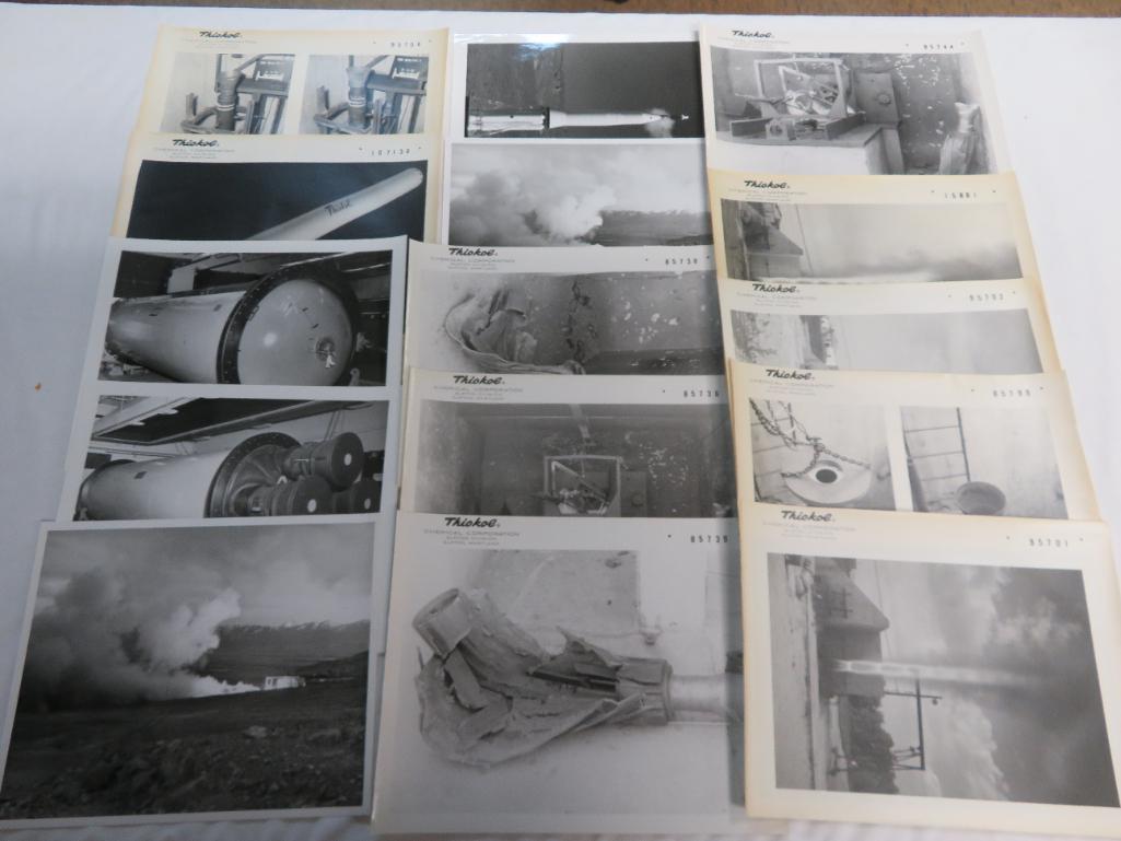 Lot of (16) Rocket Engine Test Fire Photos