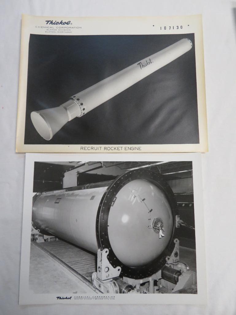 Lot of (16) Rocket Engine Test Fire Photos