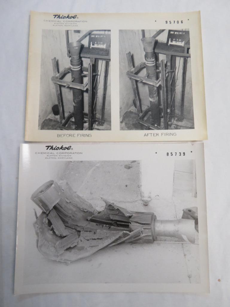 Lot of (16) Rocket Engine Test Fire Photos