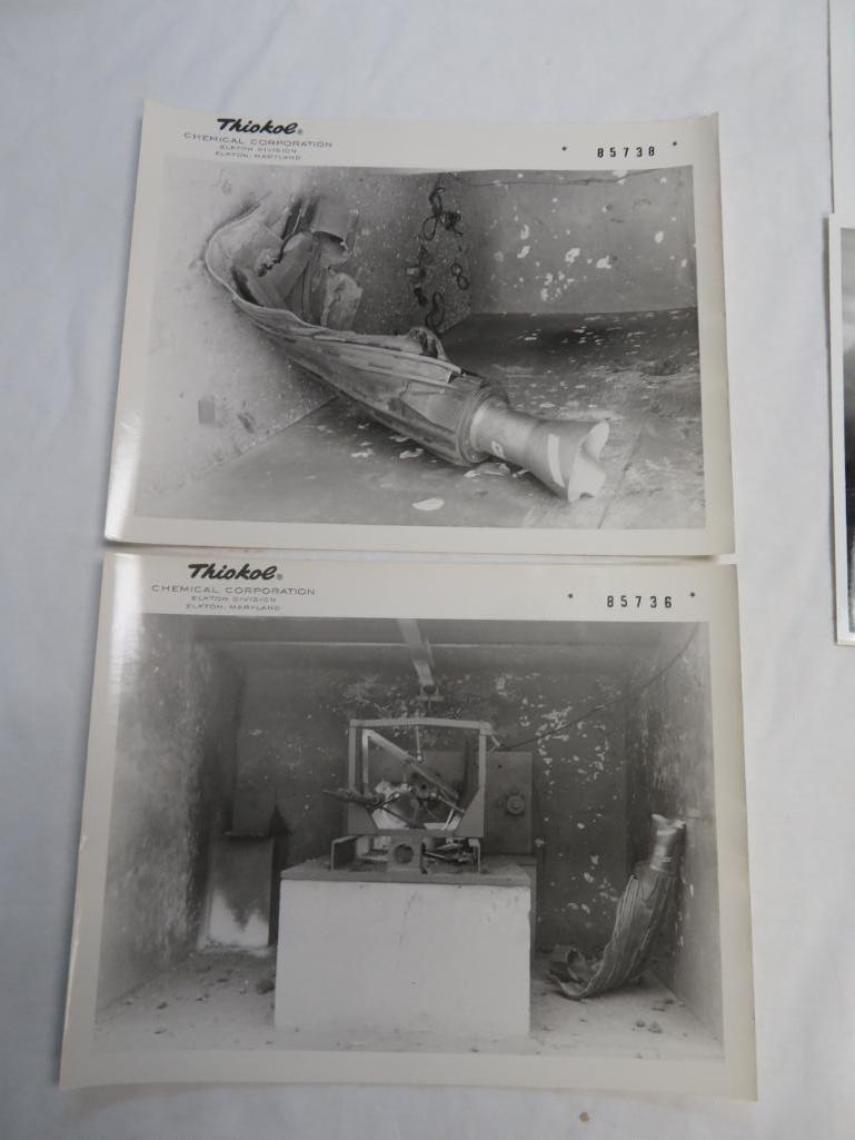 Lot of (16) Rocket Engine Test Fire Photos