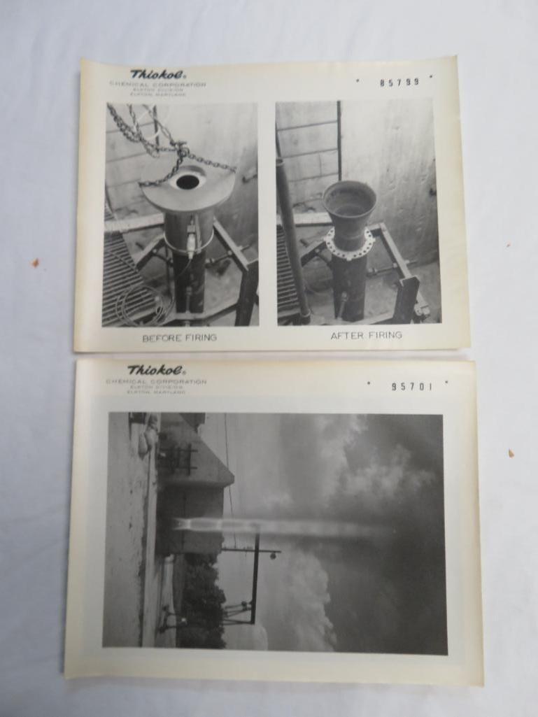 Lot of (16) Rocket Engine Test Fire Photos