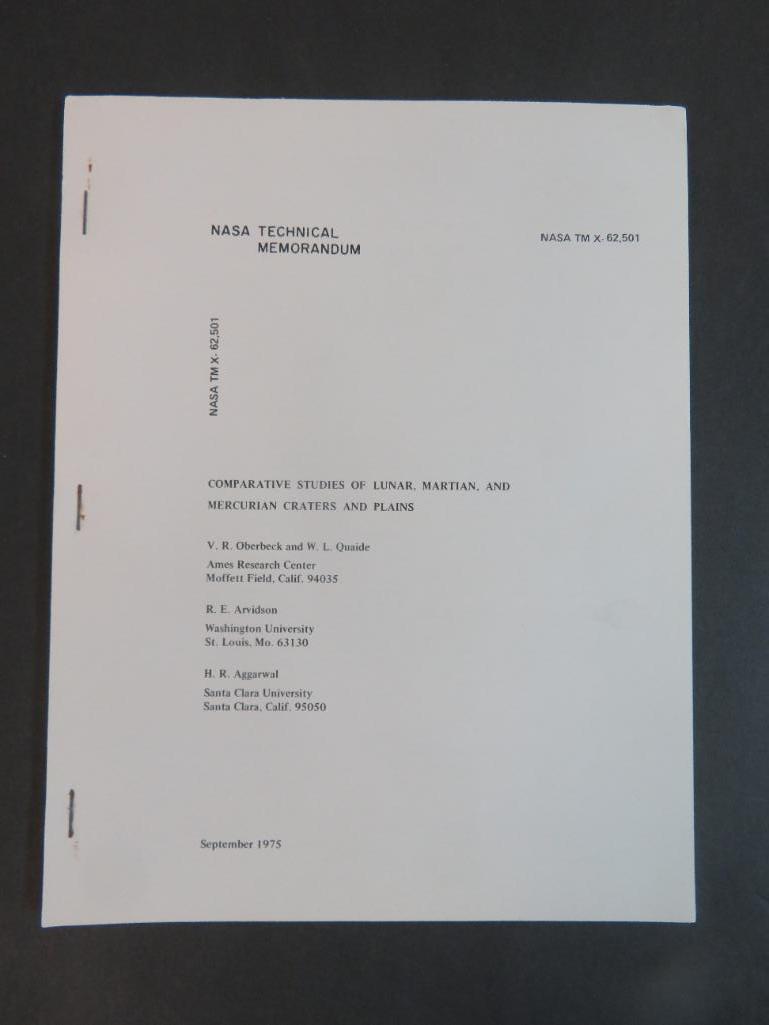 (Mars) 1975 NASA Technical Memorandum