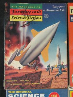 (6) 1950's Pulps with Emsh Covers