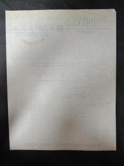 RARE! Charles Marx Signed Letter