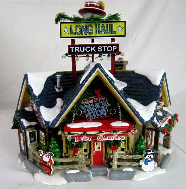 Dept. 56 Snow Village Long Haul Truck Stop MIB