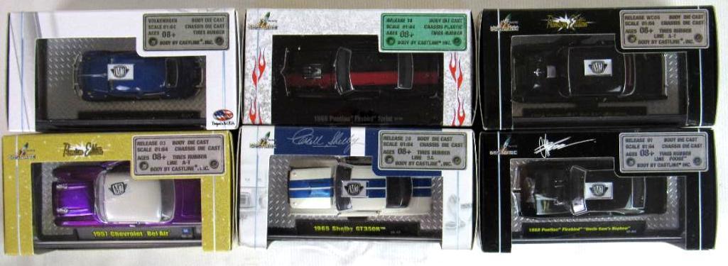 Lot (6) M2 Machines 1:64 Diecast MIB- Volkswagen, Firebird, Bel Air
