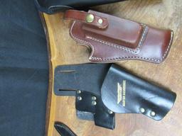 Nice Lot of Pistol Leather Holsters & Soft Zippered Cases